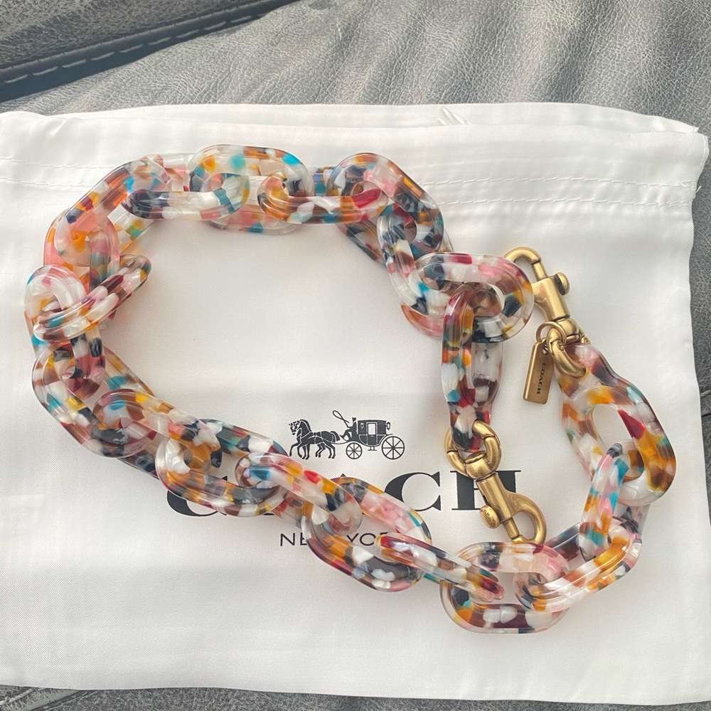 COACH Resin Strap multi colored NWOT